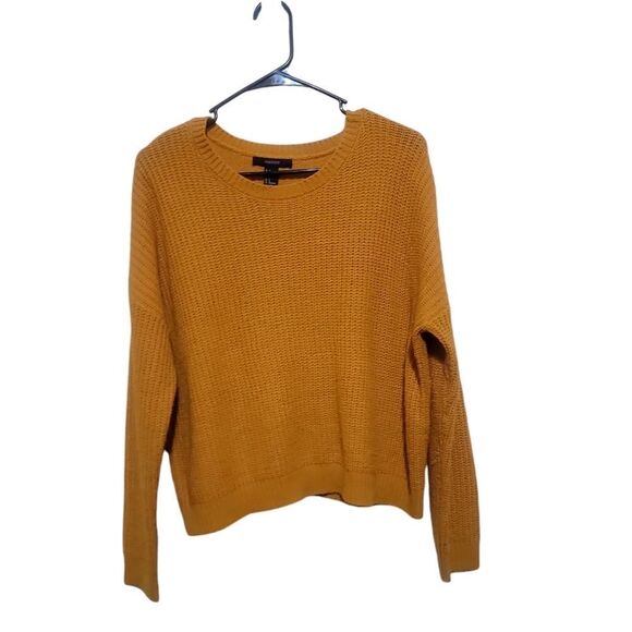 Forever21 Women's Yellow Sweater Sz Small - Picture 1 of 4